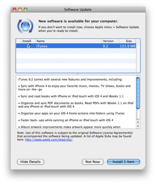 itunes 9.2 1 mac download